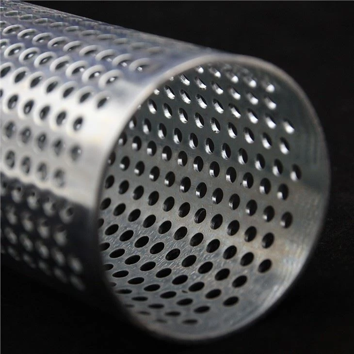 304 316 Tube perforé en acier inoxydable